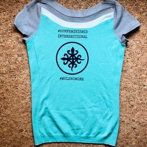 Intersectional feminism screen printed top